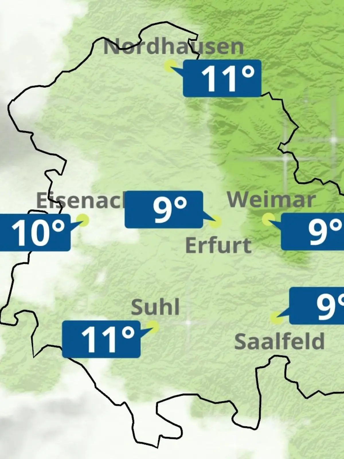 Bild zu: "Thüringen: Wie wird das Wetter?"