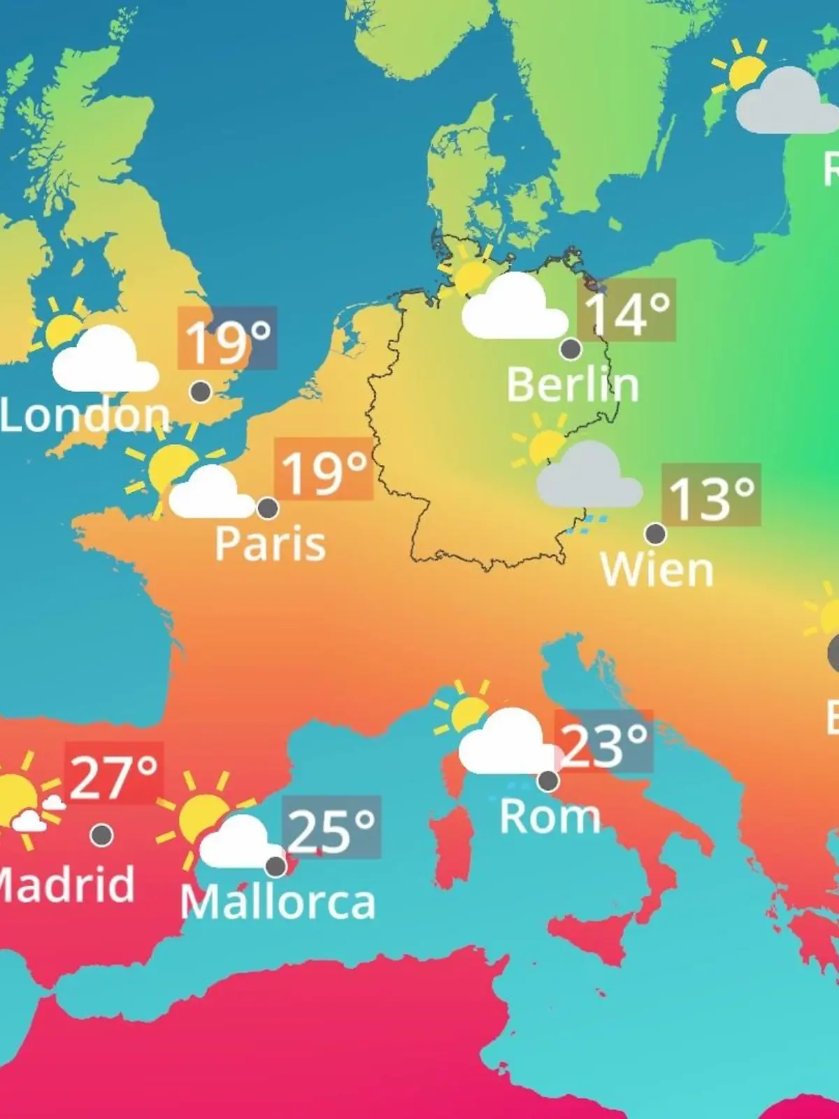 Bild zu: "Europa: Wie wird das Wetter?"