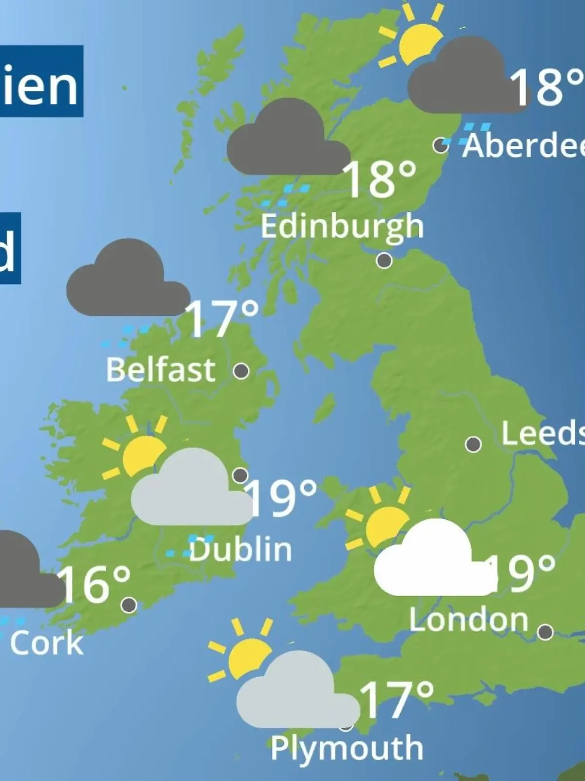 Bild zu: "England, Schottland, Wales: Wie wird das Wetter?"