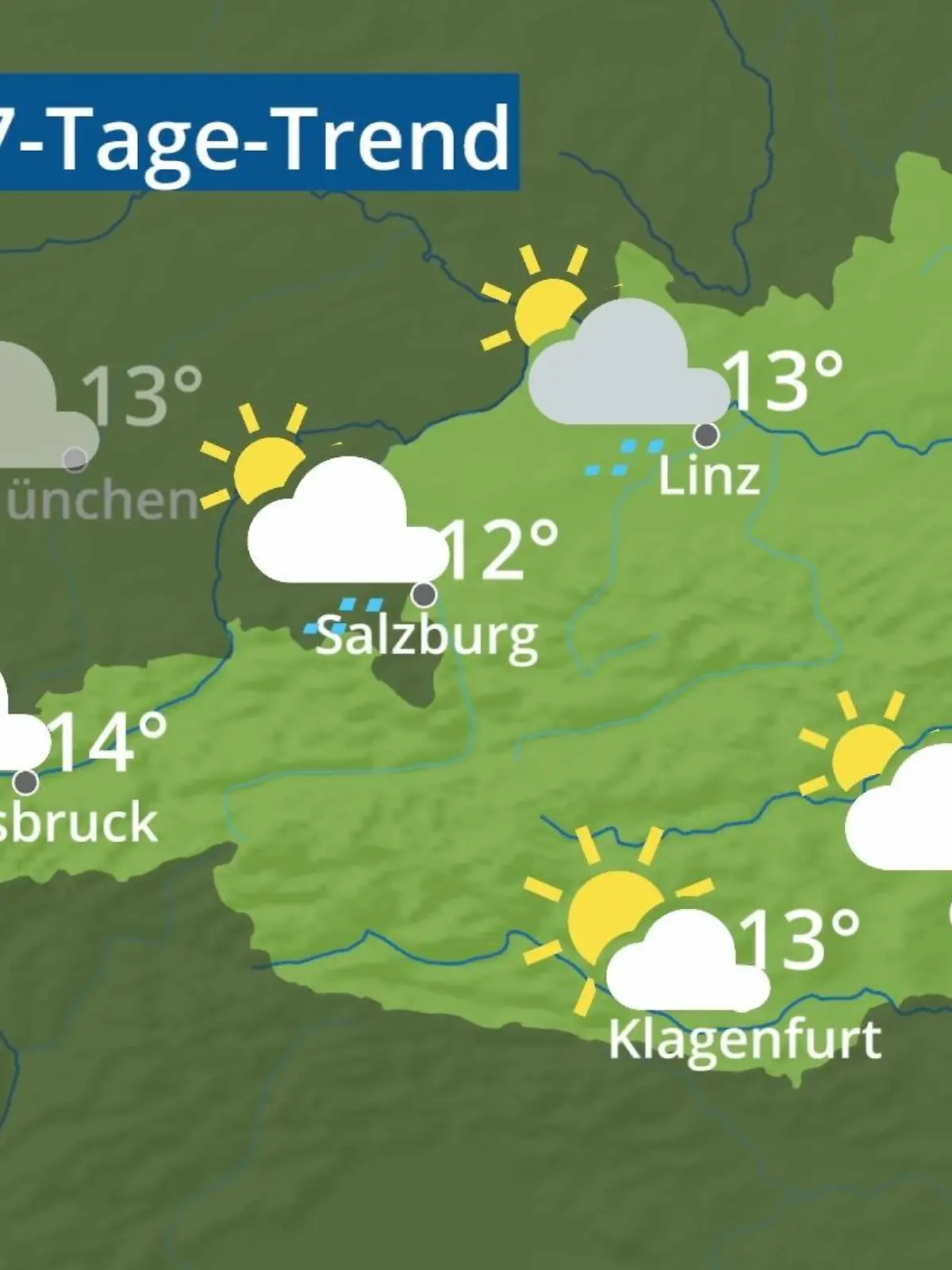 Bild zu: "Österreich: Wie wird das Wetter?"