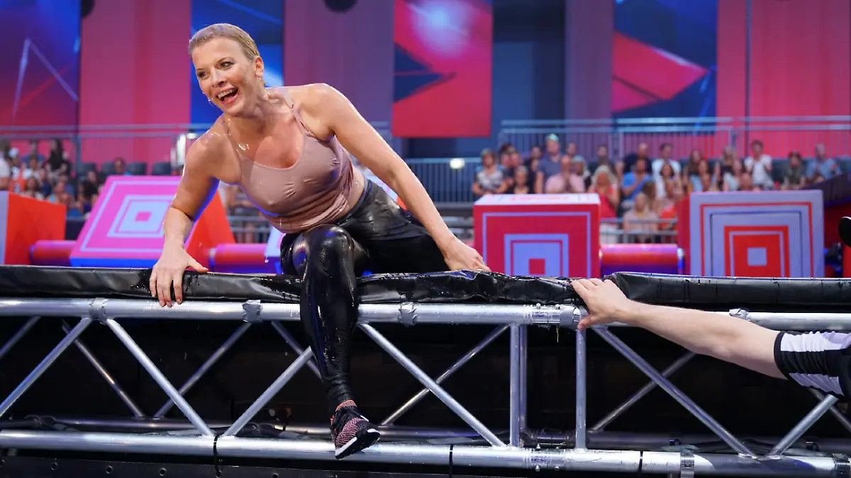 Eva Habermann bei Ninja Warrior