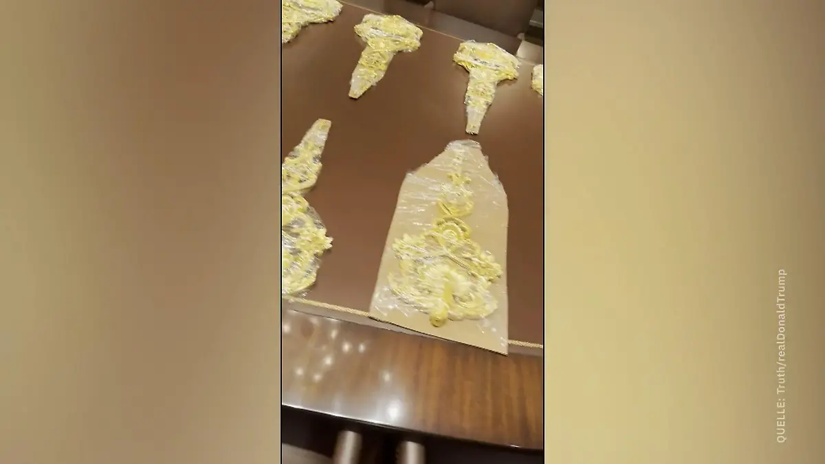 Donald Trump trotzt mit Protz-Video! US-Präsident reagiert mit Gold auf Spott „Das beste Oval Office jemals"