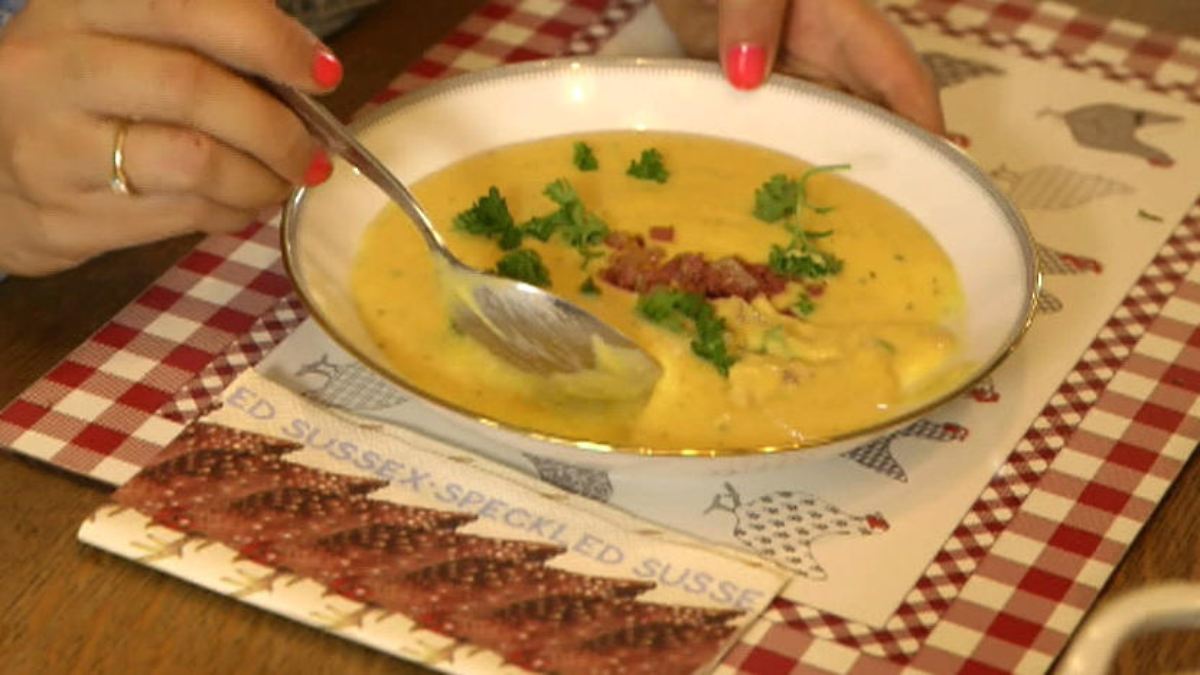 Kartoffelsuppe mit Speck selber kochen