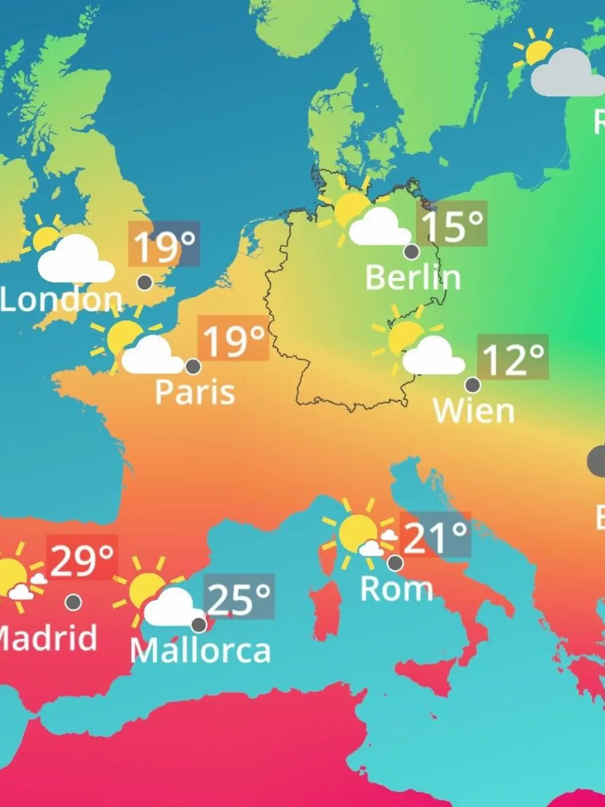 Bild zu: "Europa: Wie wird das Wetter?"