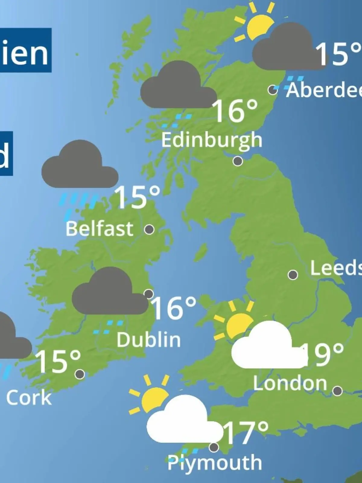 Bild zu: "England, Schottland, Wales: Wie wird das Wetter?"