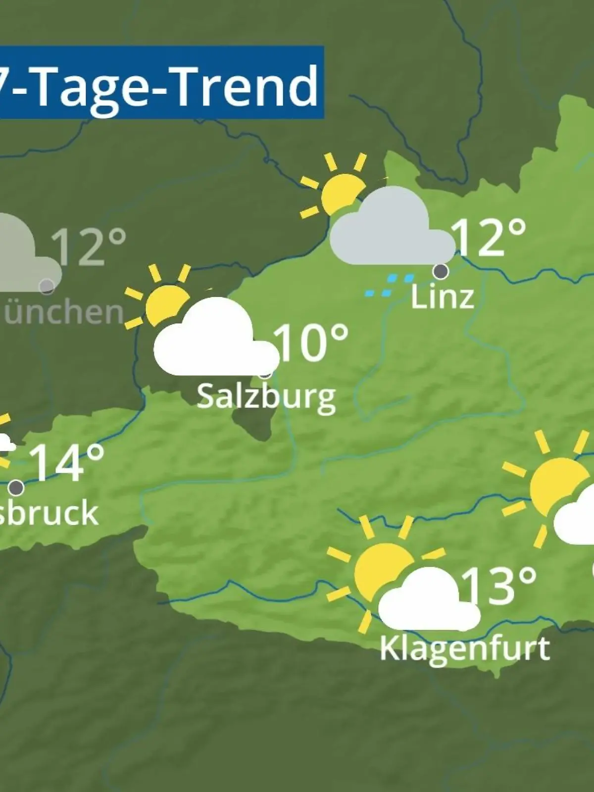 Bild zu: "Österreich: Wie wird das Wetter?"