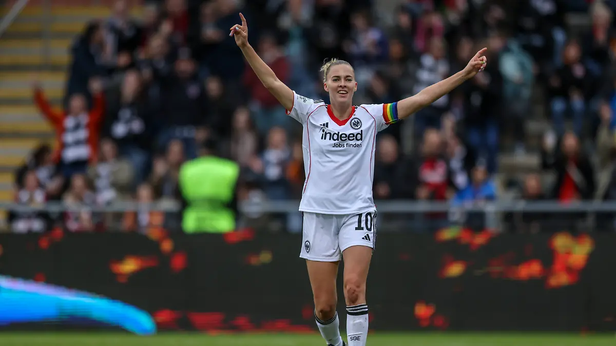 DEU, Frankfurt, Eintracht Frankfurt vs RB Leipzig, Google Pixel Frauen Bundesliga DFB, Saison 2526, Stadion am Bretanobad, 3. Spieltag,