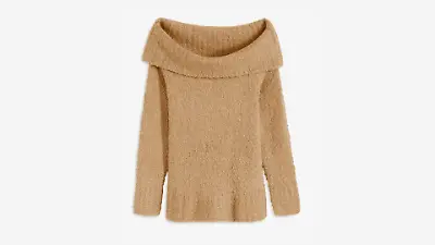 Schulterfreier Kuschel-Pullover