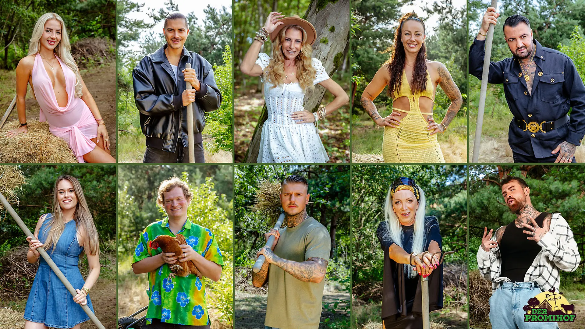 oben, v.l.n.r.: Emma Fernlund, Tim Kühnel, Giulia Siegel, Sandra Sicora, Cosimo Citiolo unten, v.l.n.r. Nina Reh, Fritz Wagner, Paco Herb, Alicia King, Gigi Birofio
