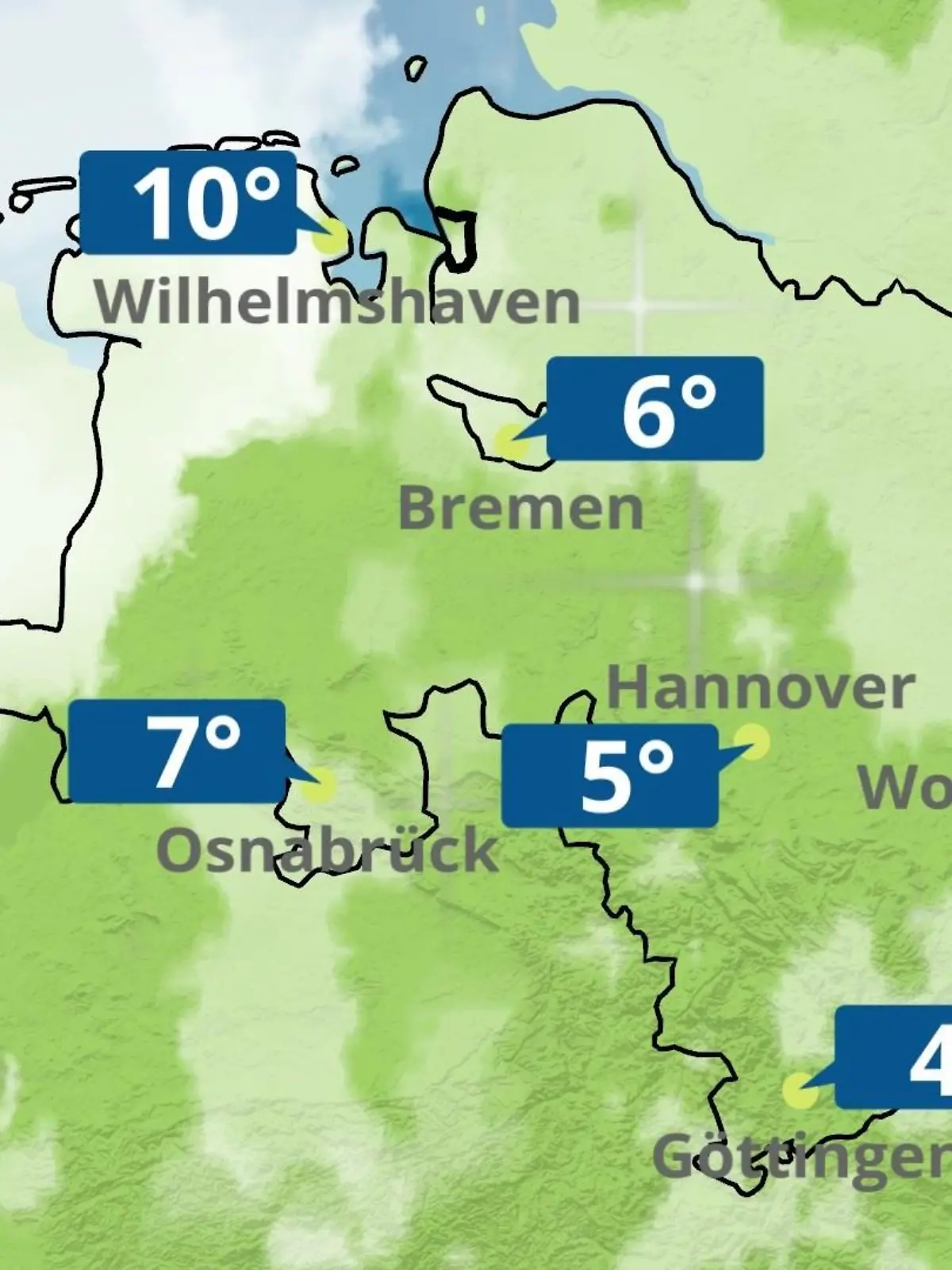 Bild zu: "Bremen und Niedersachsen: Wie wird das Wetter?"