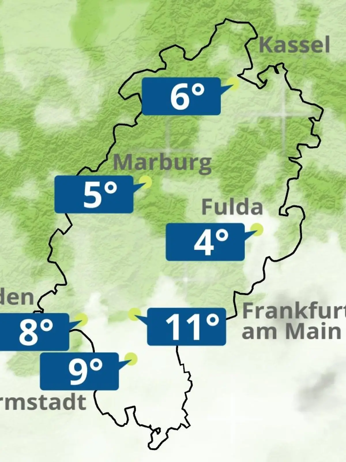 Bild zu: "Hessen: Wie wird das Wetter?"