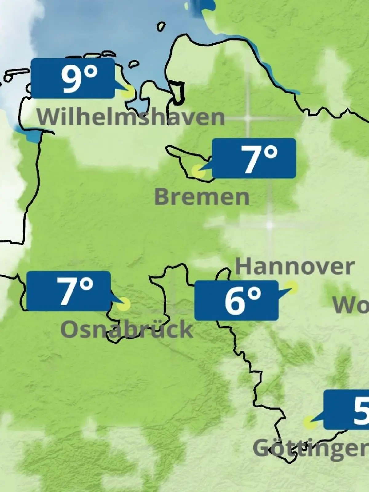 Bild zu: "Bremen und Niedersachsen: Wie wird das Wetter?"