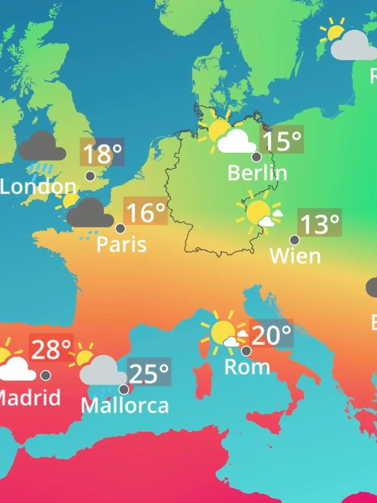 Bild zu: "Europa: Wie wird das Wetter?"