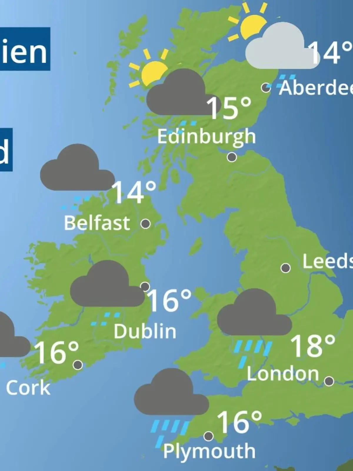 Bild zu: "England, Schottland, Wales: Wie wird das Wetter?"
