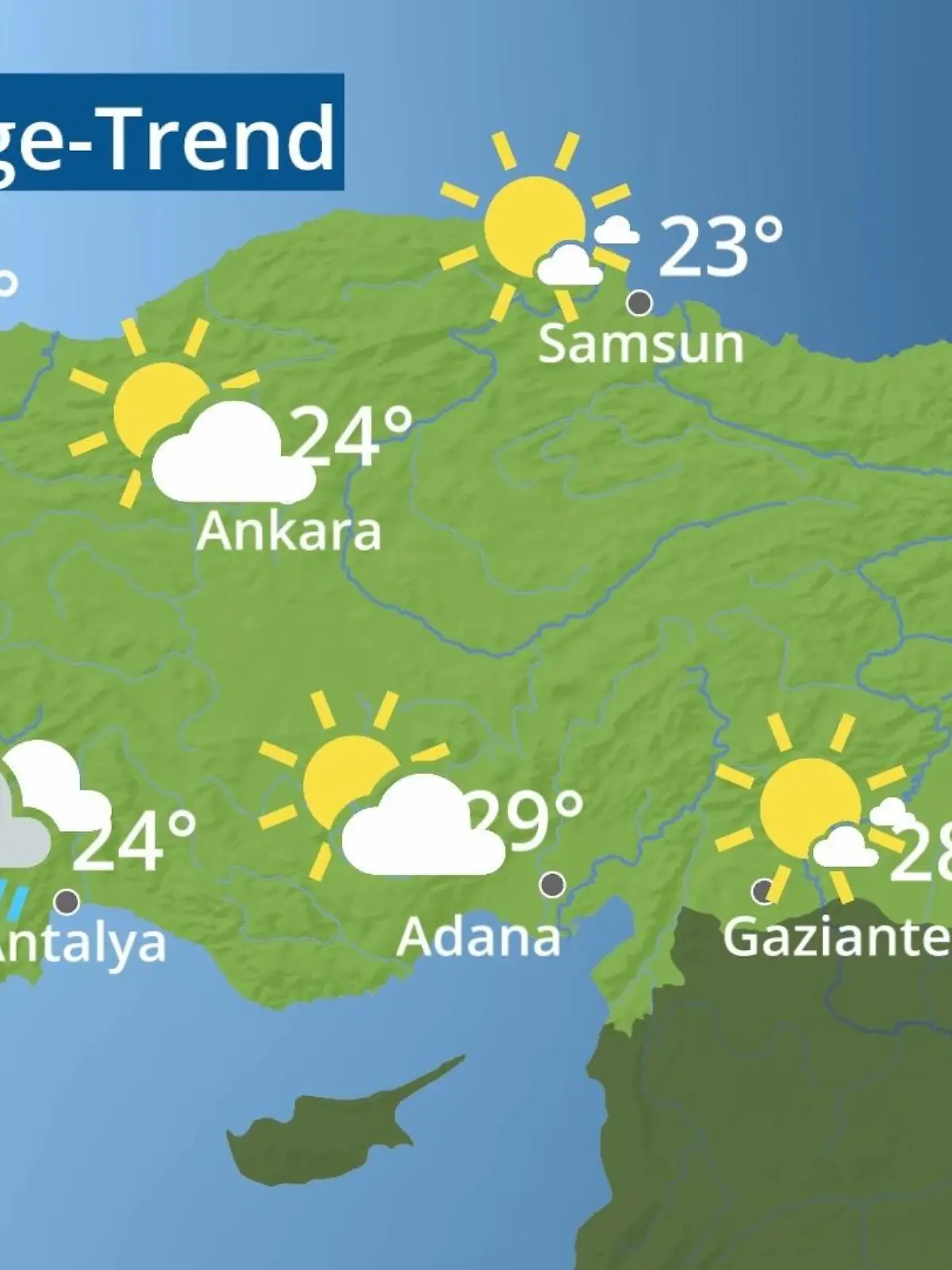 Bild zu: "Türkei: Wie wird das Wetter?"