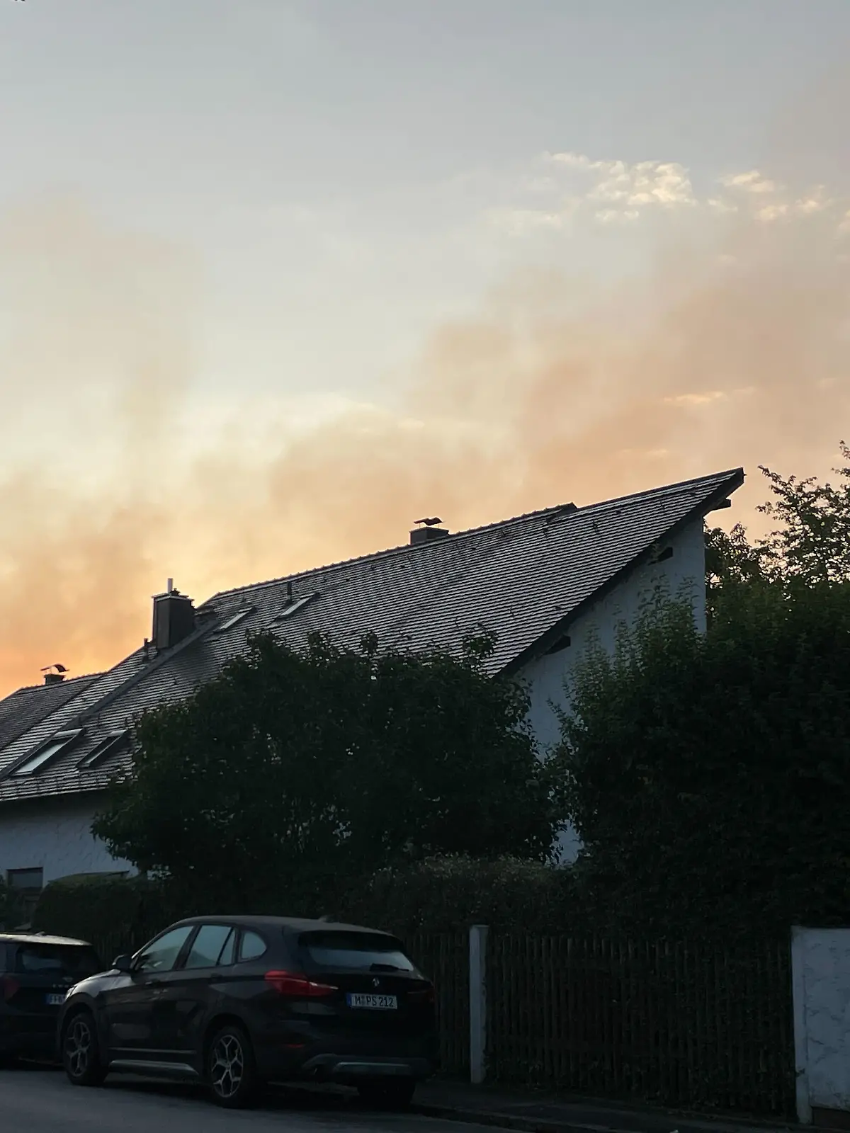 Rauchschwaden nach möglicher Explosion in München