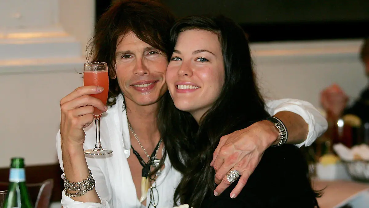 Liv Tyler met rocker dad, Steven, at Nello's for lunch today. When Liv arrived she gave dad big hugs and lots of kisses. Steve's girlfriend and other pals were at the table.
<P>
Pictured: Steven Tyler and daughter Liv Tyler
<P>
Picture by: Lawrence Schwartzwald <br>
<B>Ref: LSNY 140905 M EXCLUSIVE <B/>
<P>
NY POST OUT / NY DAILY NEWS OUT / USA TODAY OUT
<P>
<B>Splash News and Pictures</B><br>
Los Angeles: 310-821-2666<br>
New York: 212-619-2666<br>
London: 207-107-2666<br>
photodesk@splashnews.com<br>
www.splashnews.com