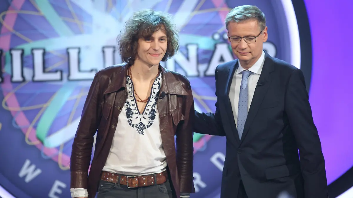 Günther Jauch mit Robin Göhring aus Mannheim