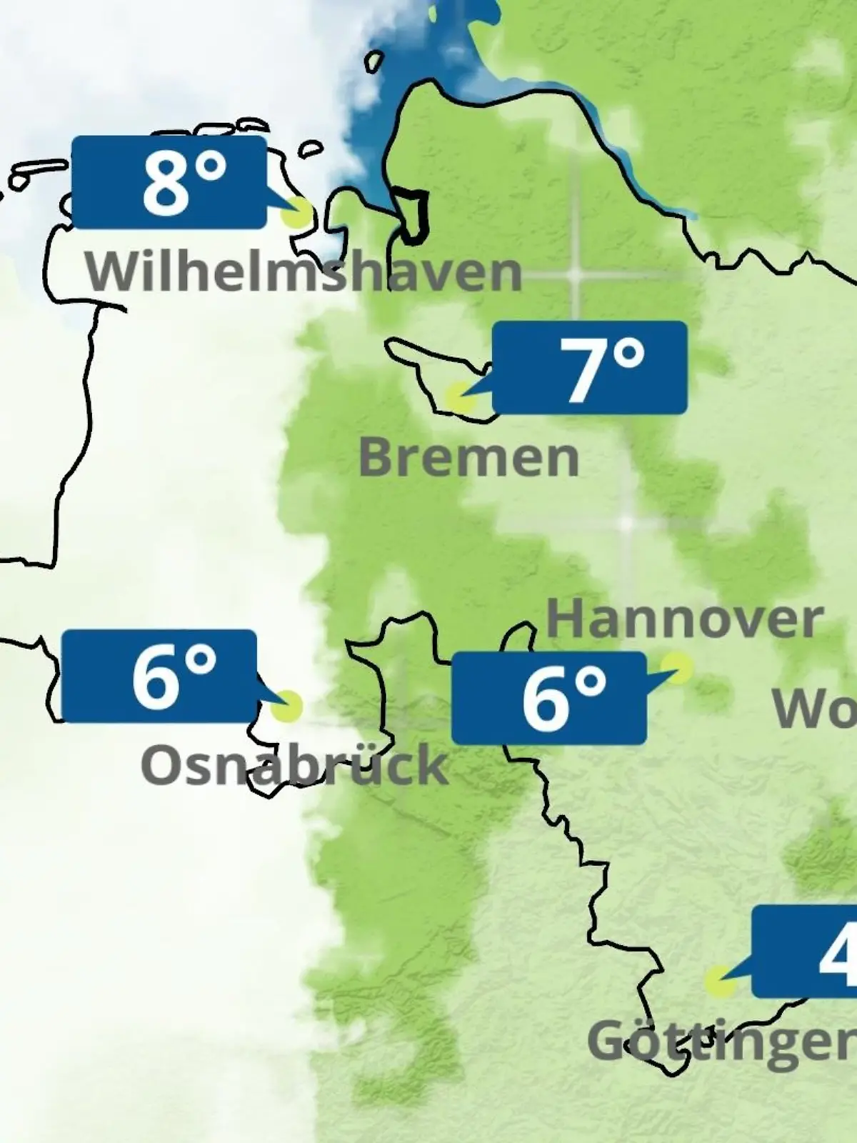 Bild zu: "Bremen und Niedersachsen: Wie wird das Wetter?"