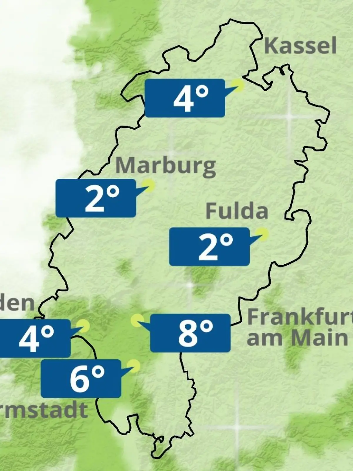 Bild zu: "Hessen: Wie wird das Wetter?"