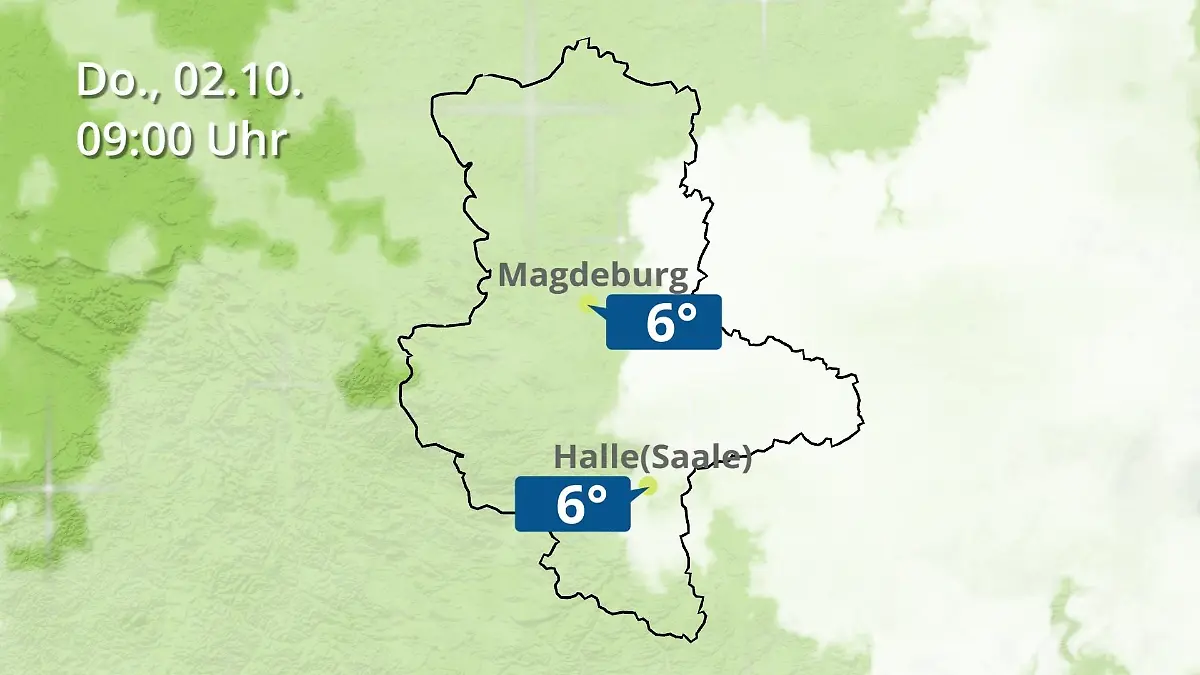 Sachsen-Anhalt: Wie wird das Wetter? Regen und Wolkenfilm für Halle und Magdeburg