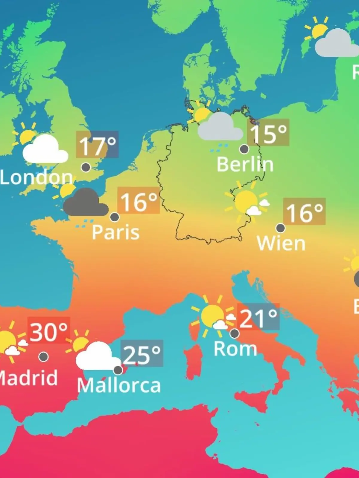 Bild zu: "Europa: Wie wird das Wetter?"