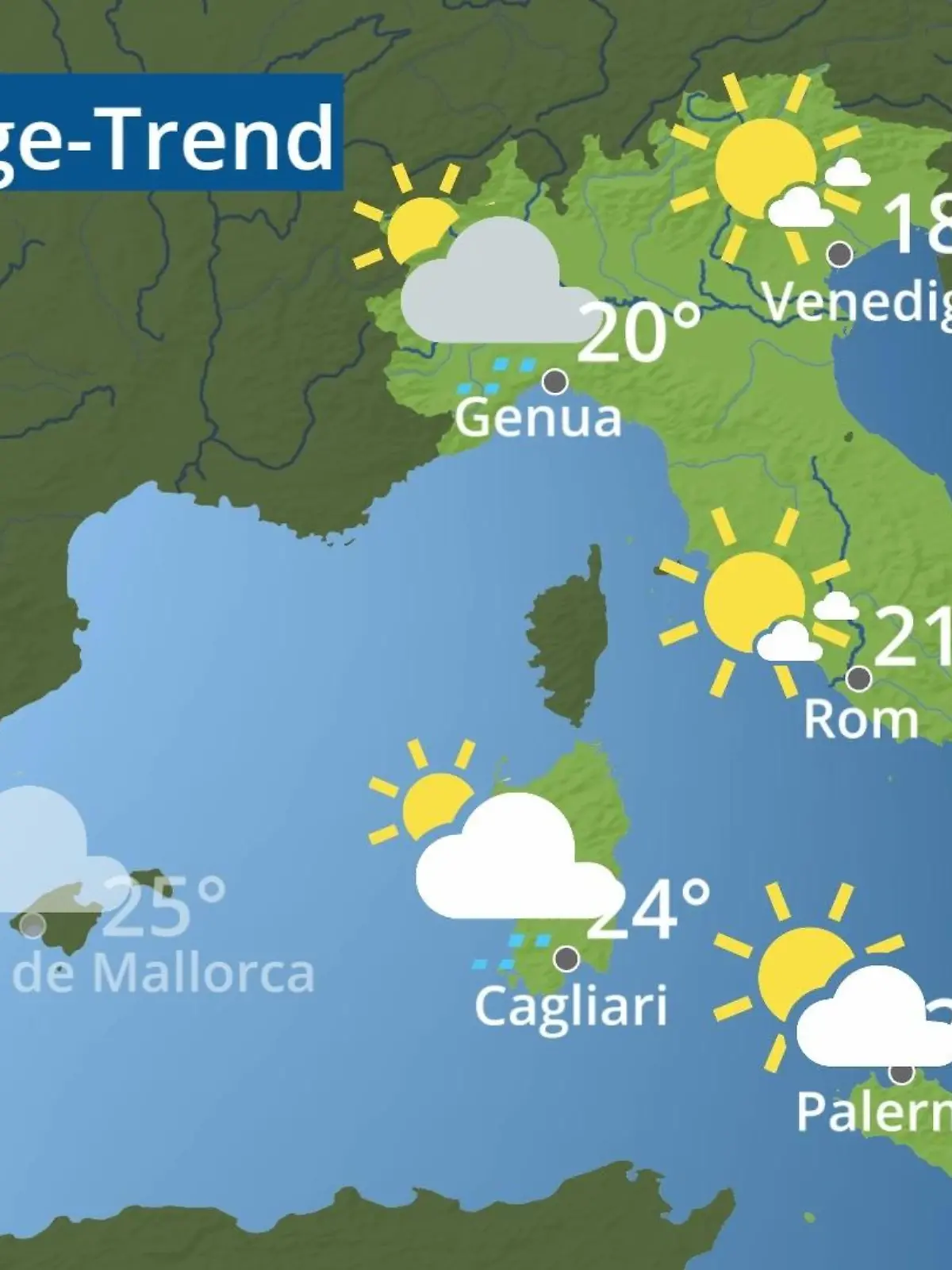 Bild zu: "Italien: Wie wird das Wetter?"