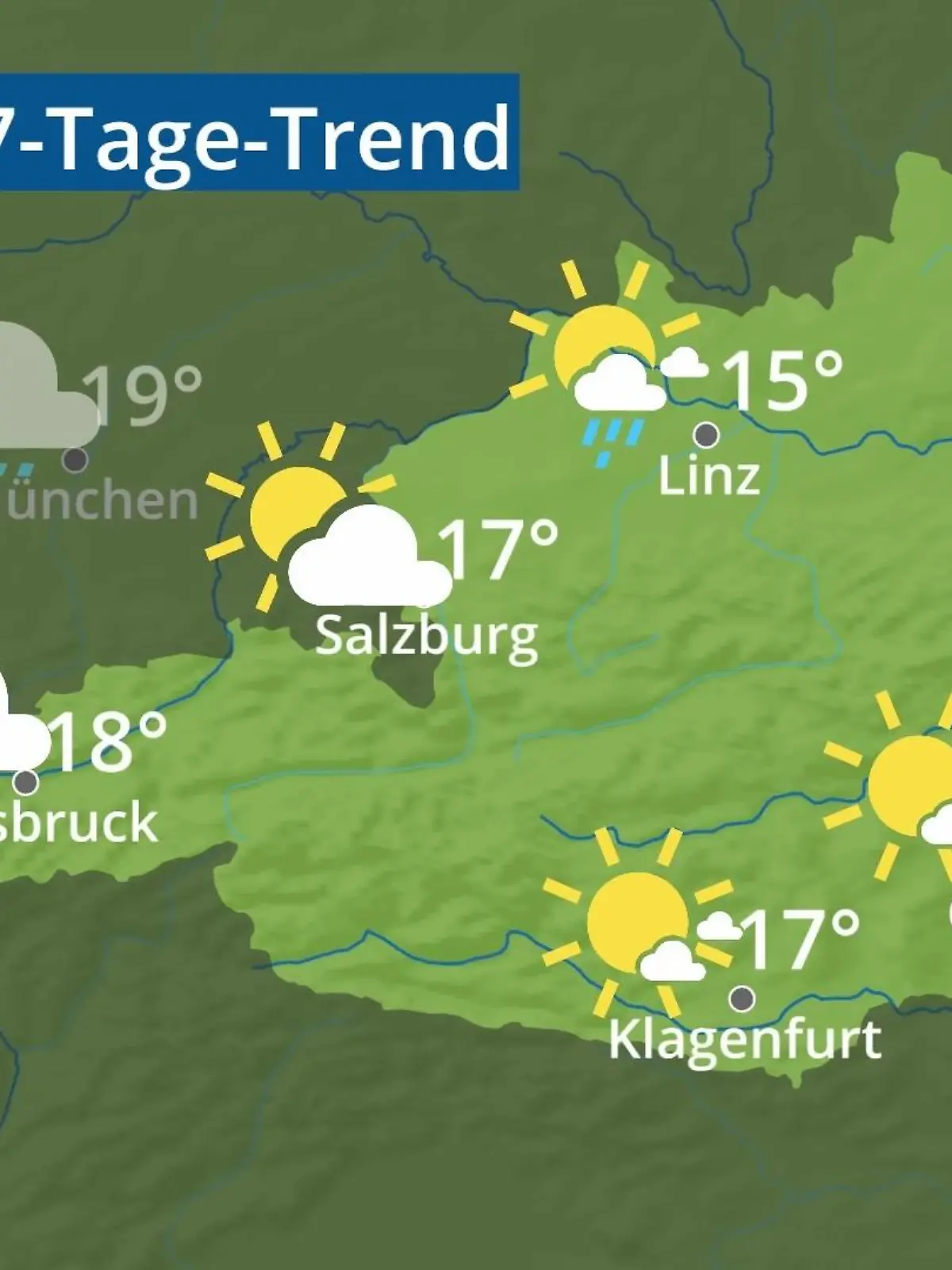Bild zu: "Österreich: Wie wird das Wetter?"