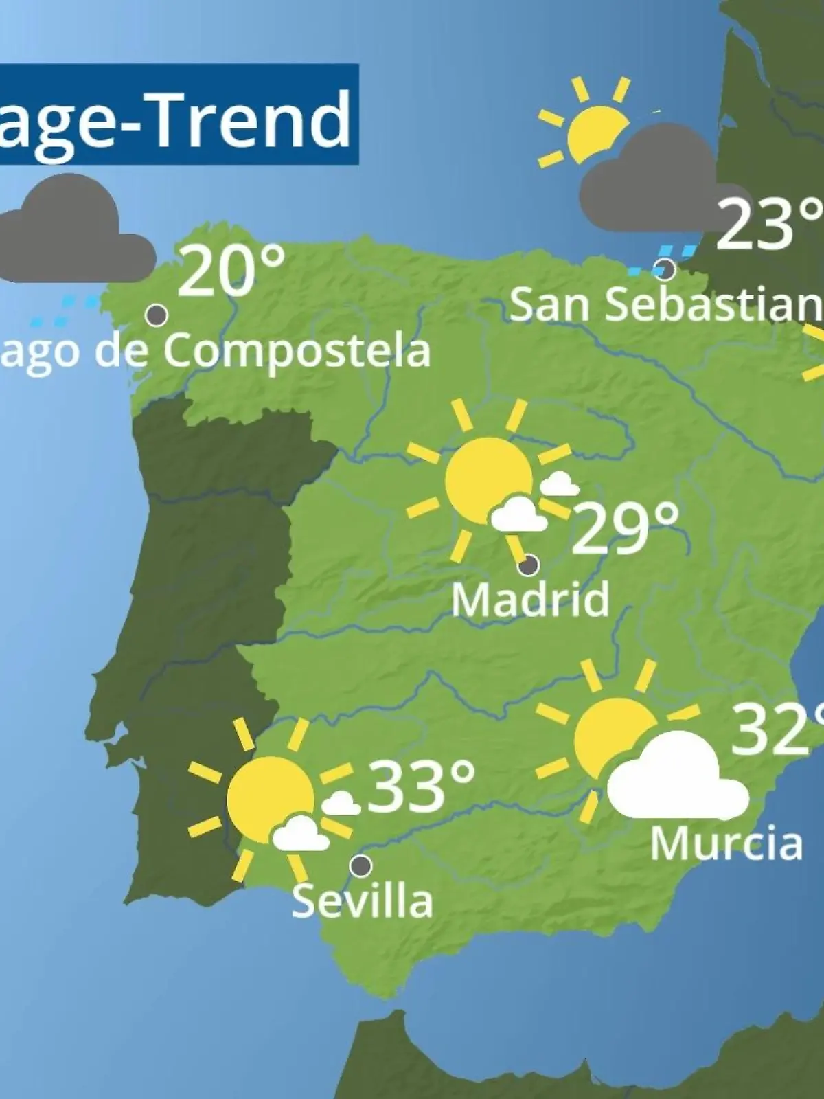 Bild zu: "Spanien: Wie wird das Wetter?"