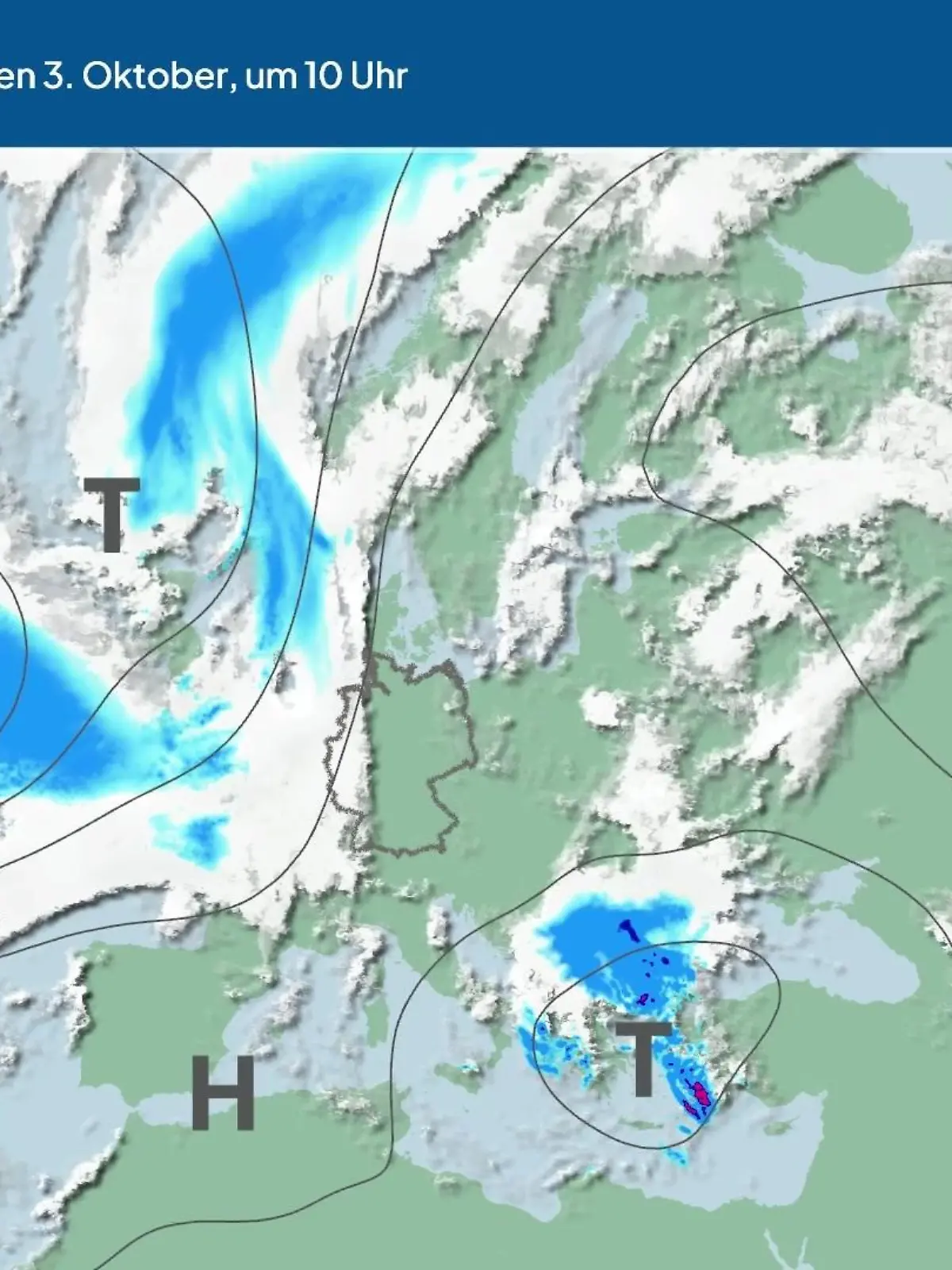 Bild zu: "Die Wetterlage der kommenden 5 Tage"