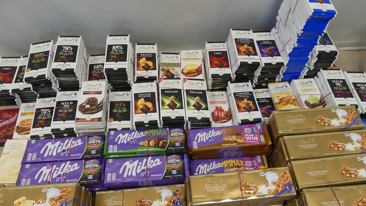 Die Polizei stellte 113 Kilogramm Schokolade sicher.