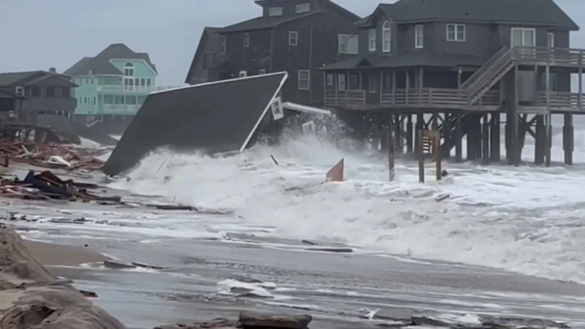 Homes Collapse Hurricane