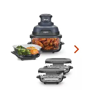Ninja CRISPi Glas-Heißluftfritteuse - Meal Prep Set 