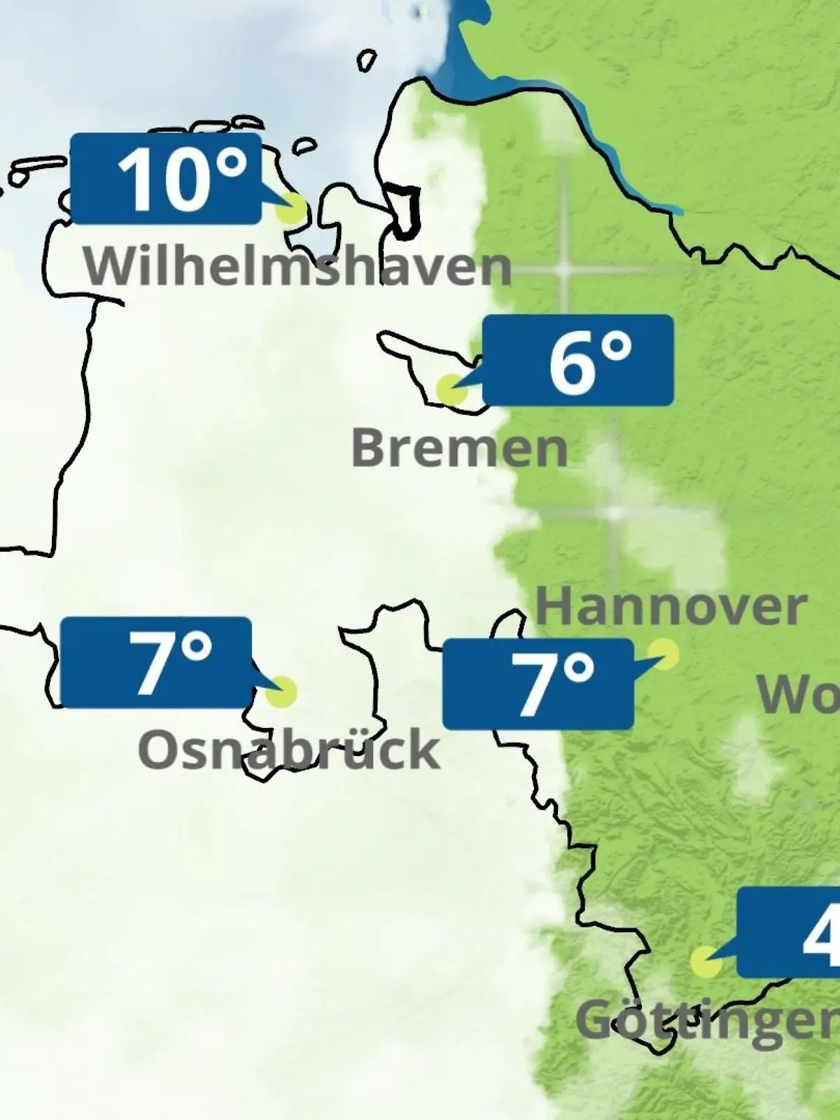 Bild zu: "Bremen und Niedersachsen: Wie wird das Wetter?"