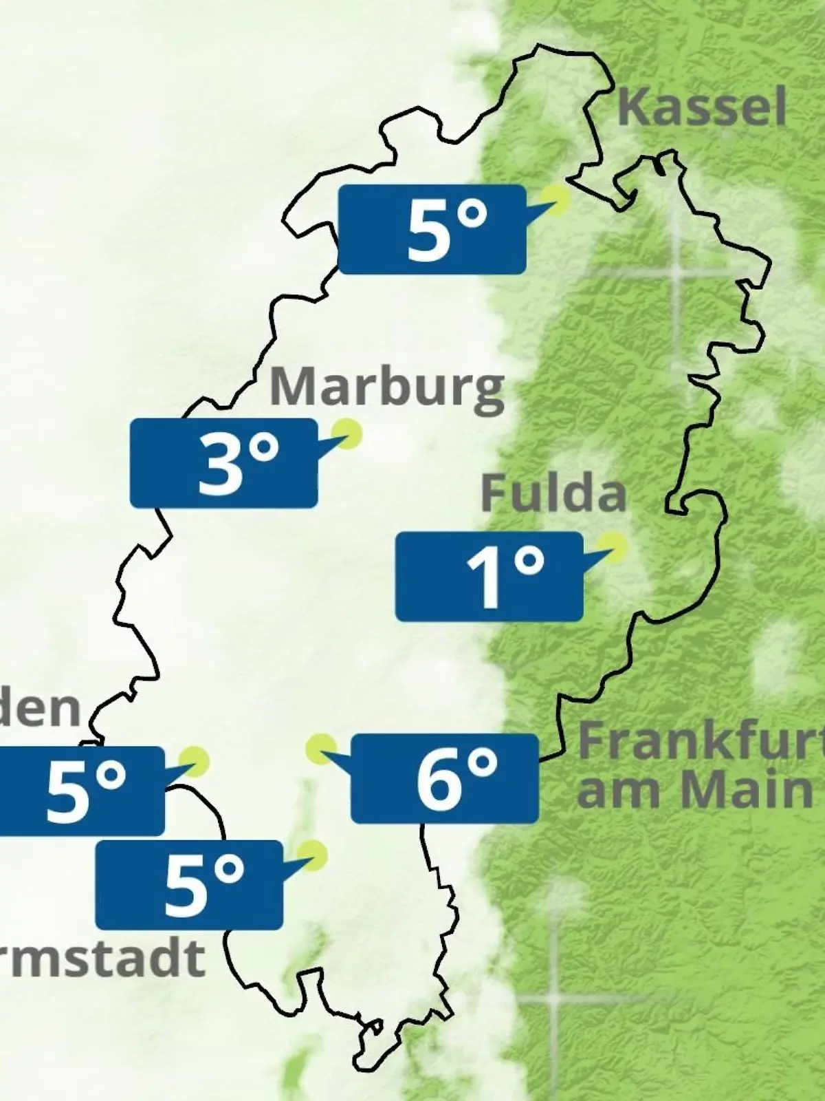 Bild zu: "Hessen: Wie wird das Wetter?"
