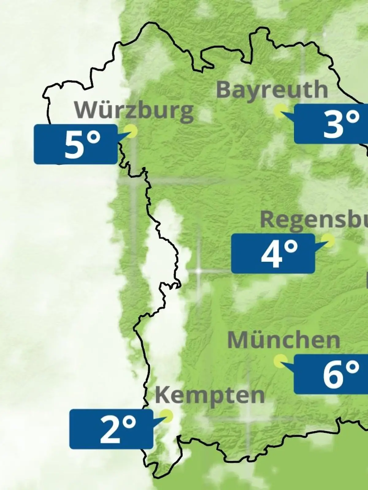 Bild zu: "Bayern: Wie wird das Wetter?"