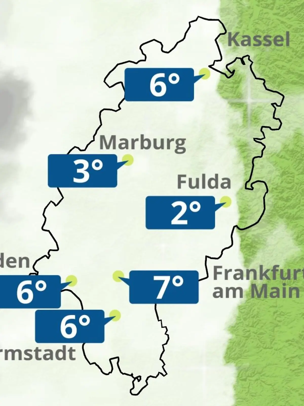 Bild zu: "Hessen: Wie wird das Wetter?"