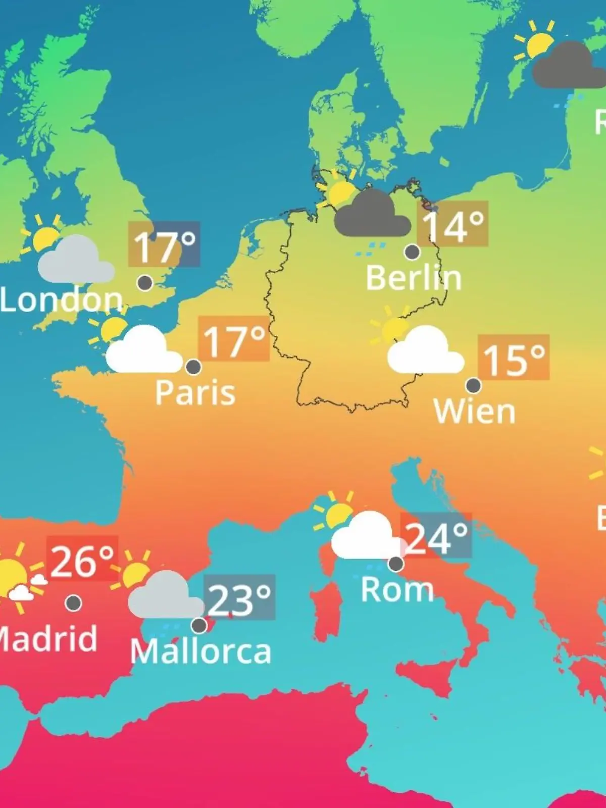 Bild zu: "Europa: Wie wird das Wetter?"