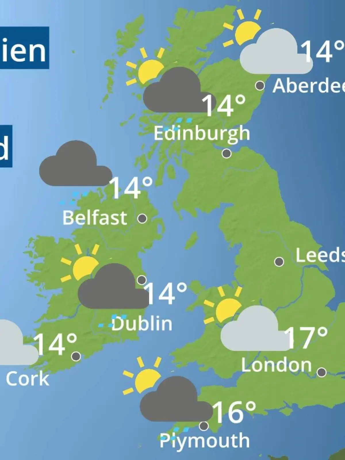 Bild zu: "England, Schottland, Wales: Wie wird das Wetter?"