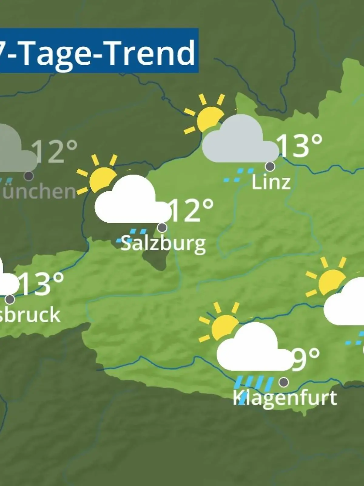 Bild zu: "Österreich: Wie wird das Wetter?"