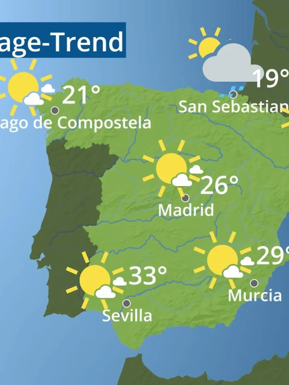 Bild zu: "Spanien: Wie wird das Wetter?"