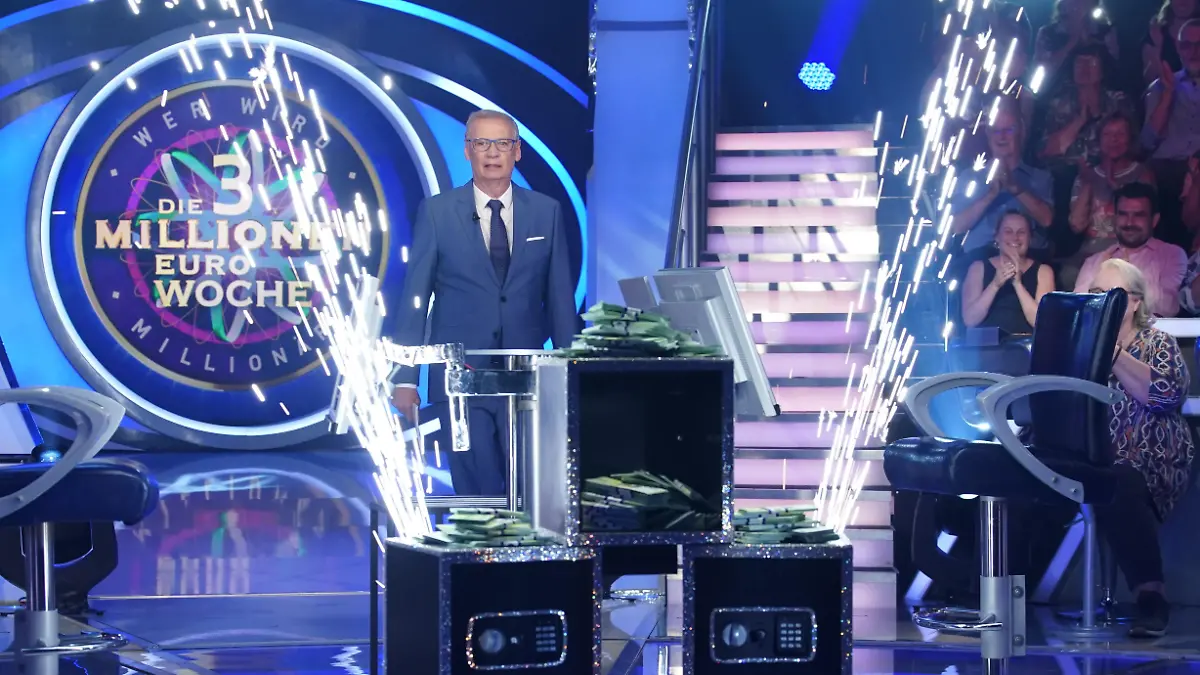 Günther Jauch eröffnet die Drei-Millionen-Euro-Woche mit einem Boom