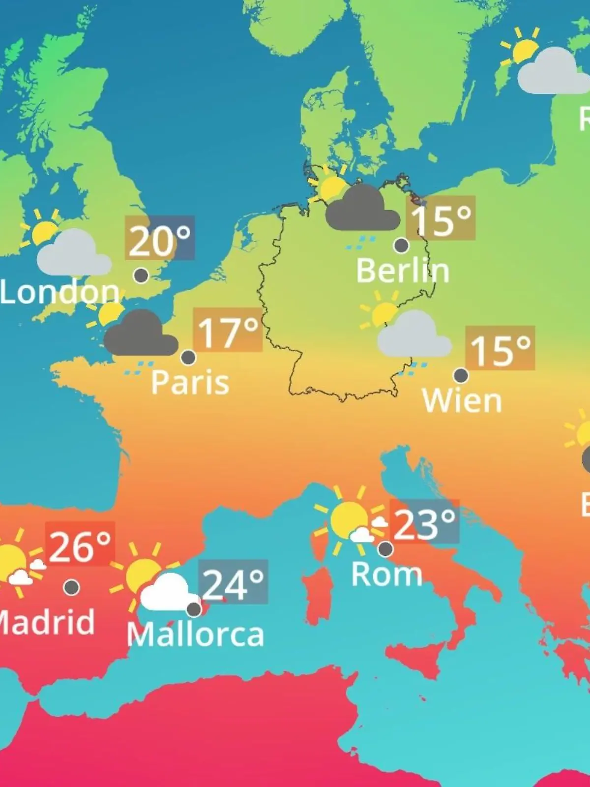 Bild zu: "Europa: Wie wird das Wetter?"