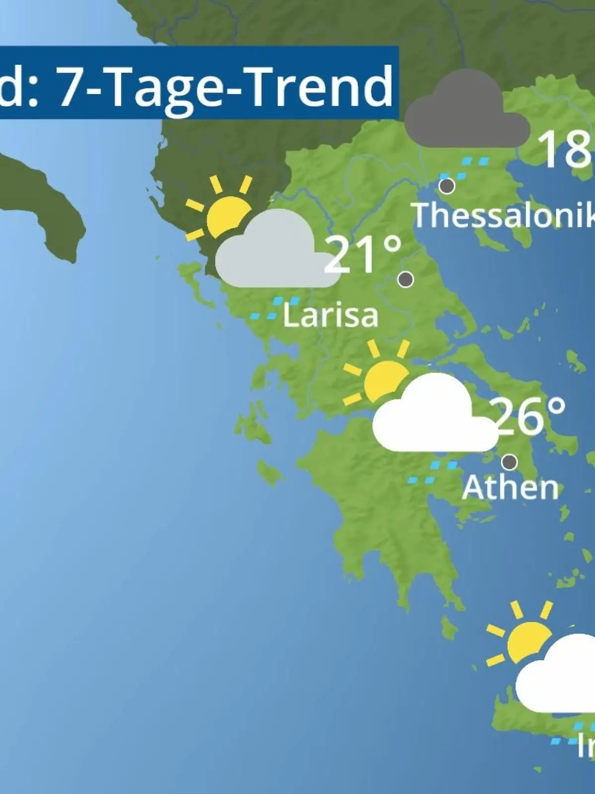 Bild zu: "Griechenland: Wie wird das Wetter?"