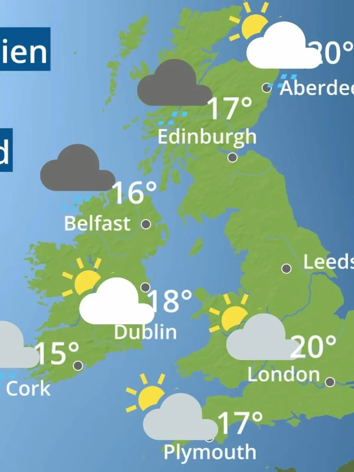 Bild zu: "England, Schottland, Wales: Wie wird das Wetter?"
