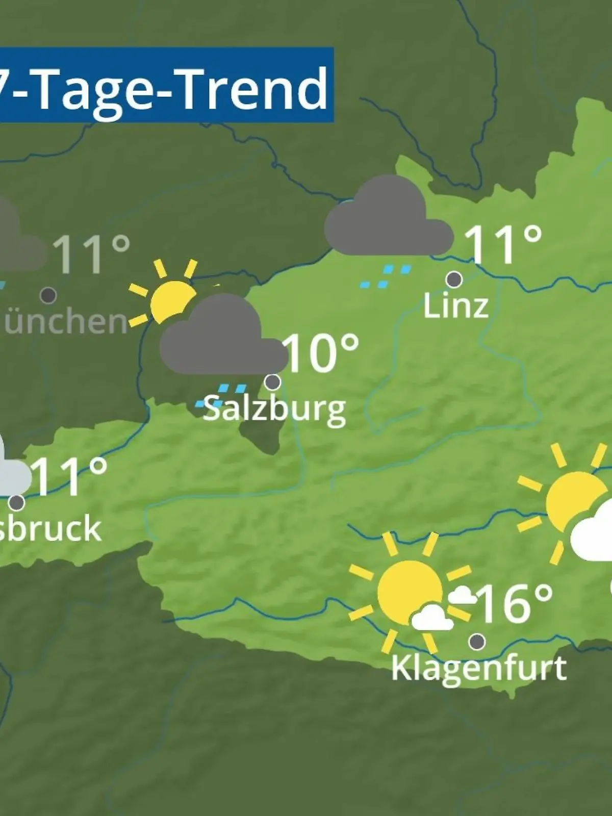 Bild zu: "Österreich: Wie wird das Wetter?"