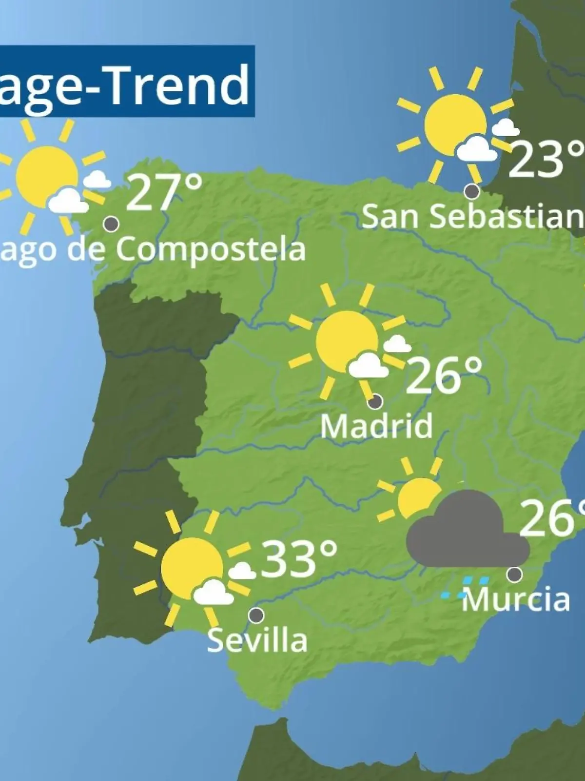 Bild zu: "Spanien: Wie wird das Wetter?"