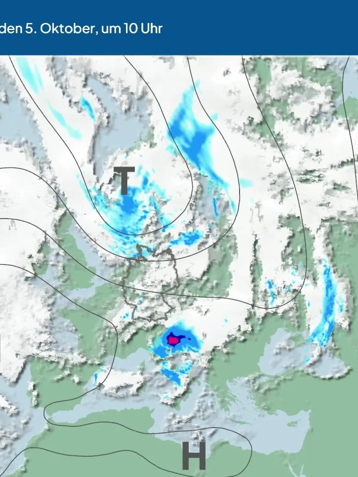 Bild zu: "Die Wetterlage der kommenden 5 Tage"