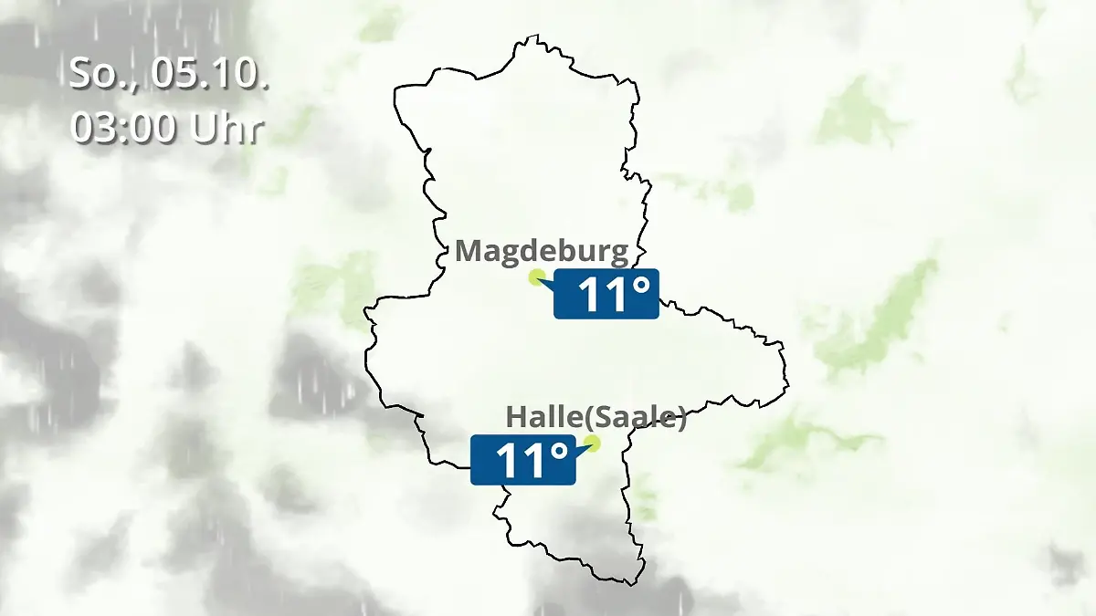 Sachsen-Anhalt: Wie wird das Wetter? Regen und Wolkenfilm für Halle und Magdeburg