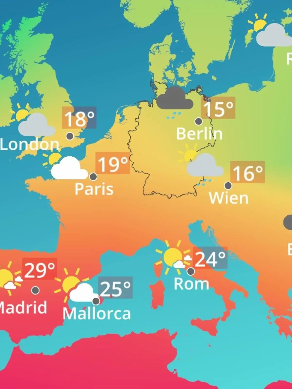 Bild zu: "Europa: Wie wird das Wetter?"